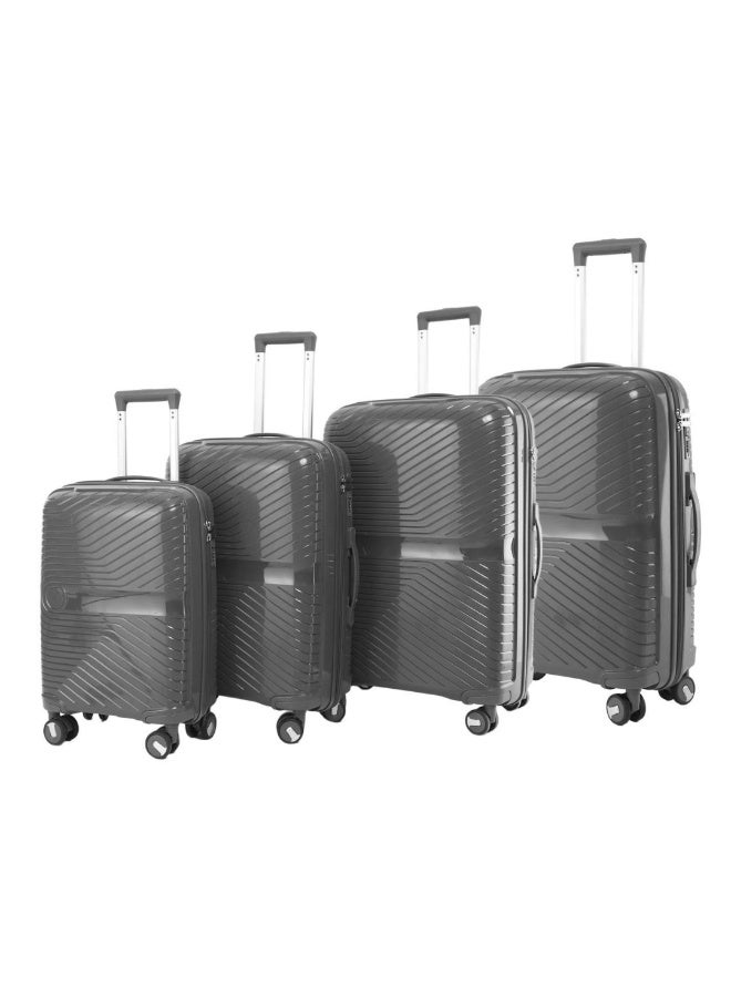 POGAGO 4 Piece Polypropylene Luggage Set | Unbreakable Lightweight Trolley Bags 32” 28” 24” 20” | Durable Hard Shell Suitcase Set with Anti-Theft Zipper | Travel Luggage UAE - Image 1